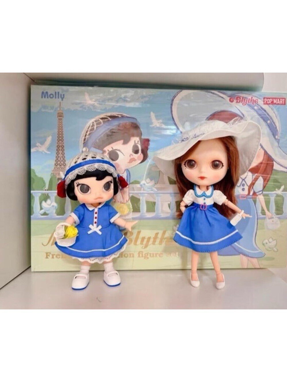 POP MART Molly x Blythe French Style Action Figure Set BJDs - New & Sealed